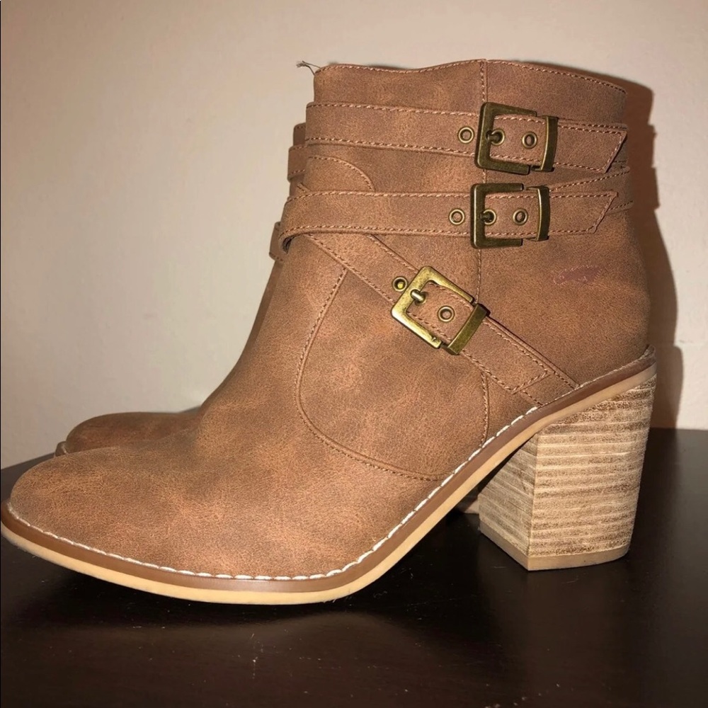 Faux Leather Boots